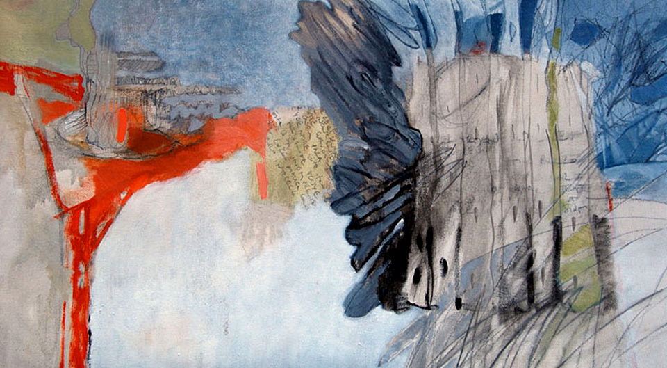 sin título, óleo y grafito sobre tela, 30.5 x 54 cm